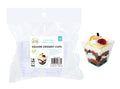 12PK Crystal Clear Plastic Series Square Dessert Cups