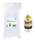 12PK Crystal Clear Plastic Series Pedestal Cups