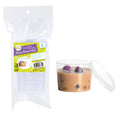 6PK Crystal Clear Plastic Series Round Dessert Cups