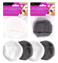 2PK Facial Puff Reusable Make Up Removal Pads-Bamboo Carbon Fibre Series (D)