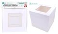 Tall Series White Cardboard Cake Box W/ Window -10" x 10" x 10"