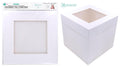 Tall Series White Cardboard Cake Box W/ Window -16" x 16" x 14" (D)