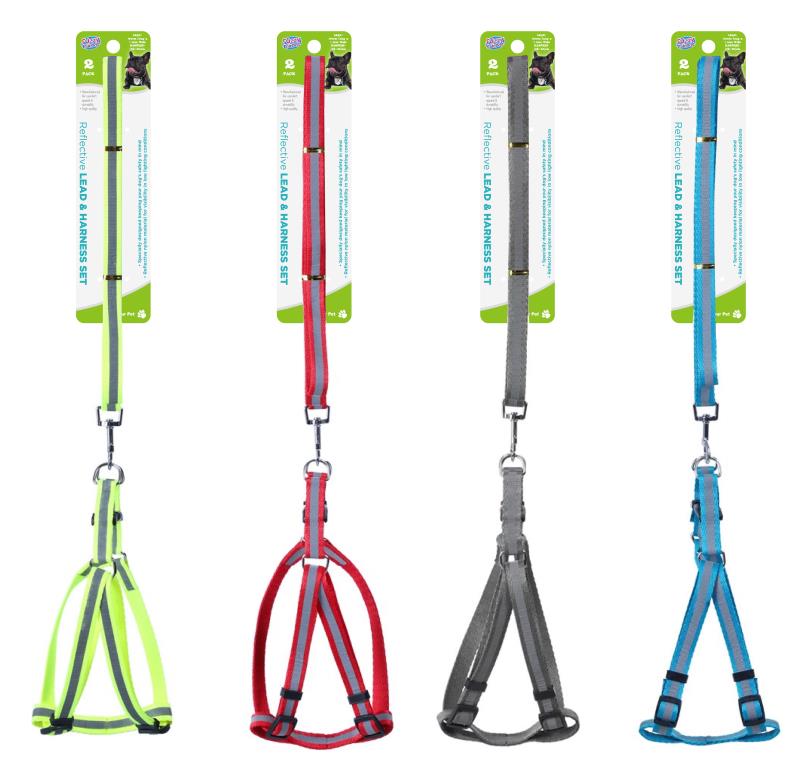 Reflective Series Dog Lead & Harness Set