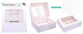 White Window Series Cup Cake Box - 12 Cup Cake Sections