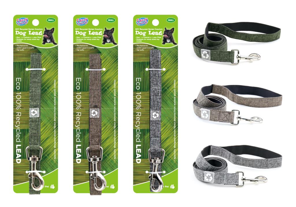 ECO 100% Recycled Small Breed 1.5CM x 1.2MTR Dog Lead (D)