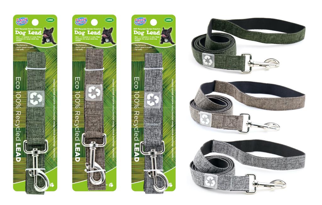ECO 100% Recycled Large Breed 2.5CM x 1.2MTR Dog Lead (D)