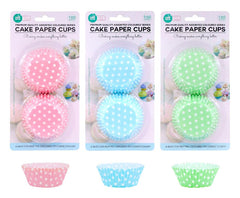 100PK Cake Paper Cups-Assorted Coloured Series