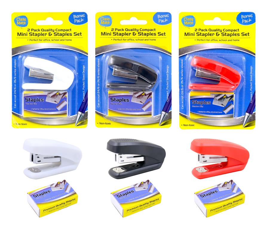 Compact Stapler & Staples Set (D)