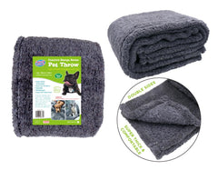 Premium Washable Fleece Pet Throw - 1MTR x 1MTR