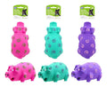 Colourful Swirl Pig Series Latex Pig Toy