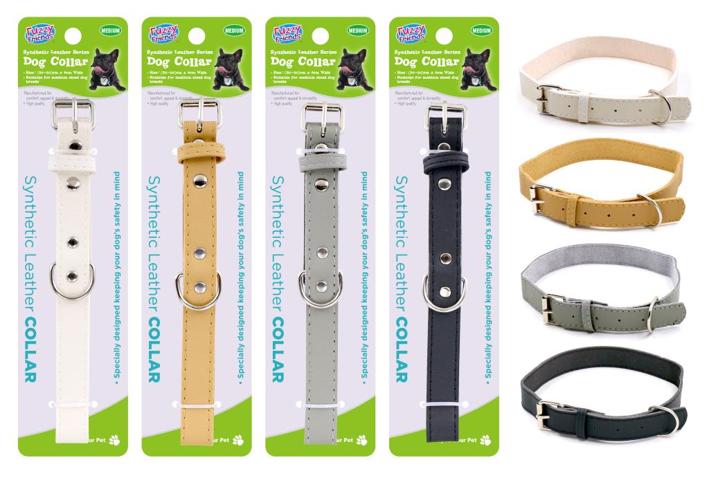 Synthetic Leather Series Dog Collar (30CM -50CM) X 2CM  (D)