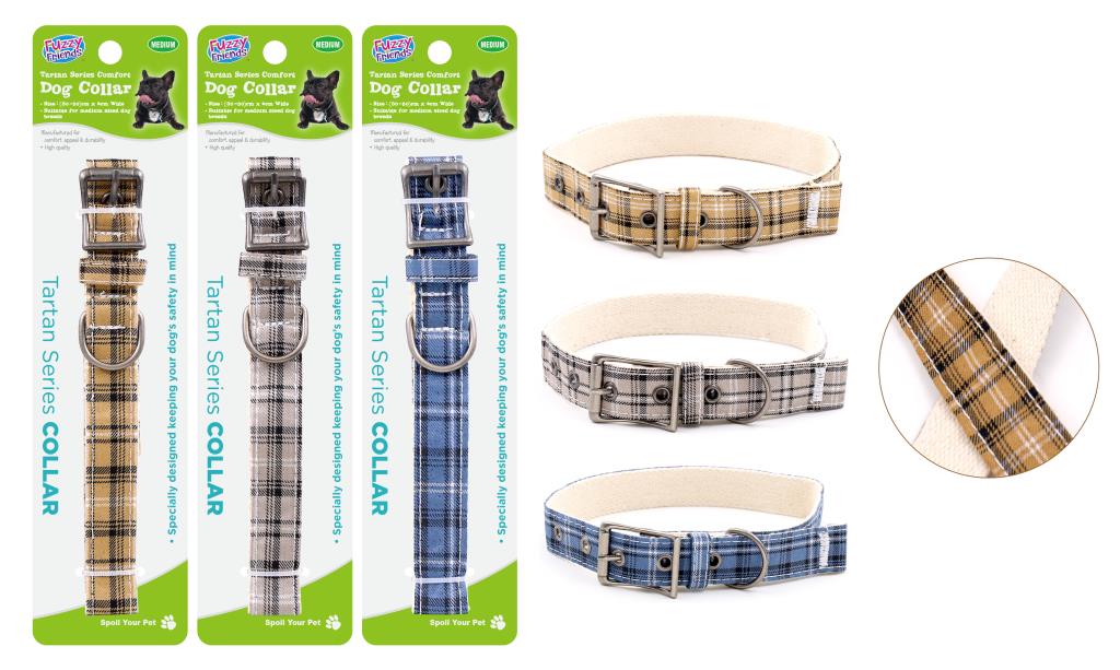 Tartan Series Dog Collar (30CM -50CM) X 2CM (D)