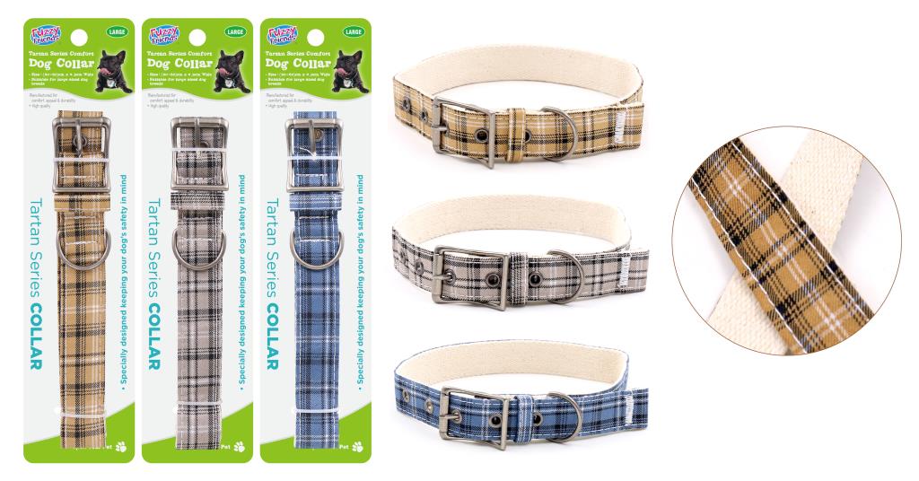 Tartan Series Dog Collar (40CM -60CM) X 2.5CM (D)