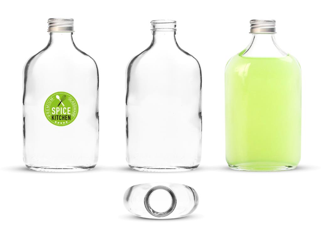 200ML Glass Bottle W/Screw Top Lid