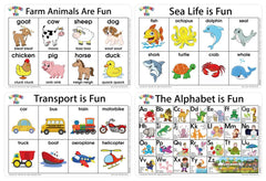 Kids Learning Series Placemats - 44CM x 29CM