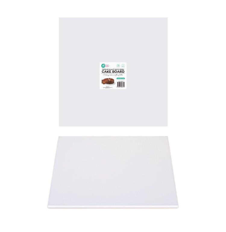 Premium Heavy Duty Professional Cakeboards (Square) - 16" - White Series