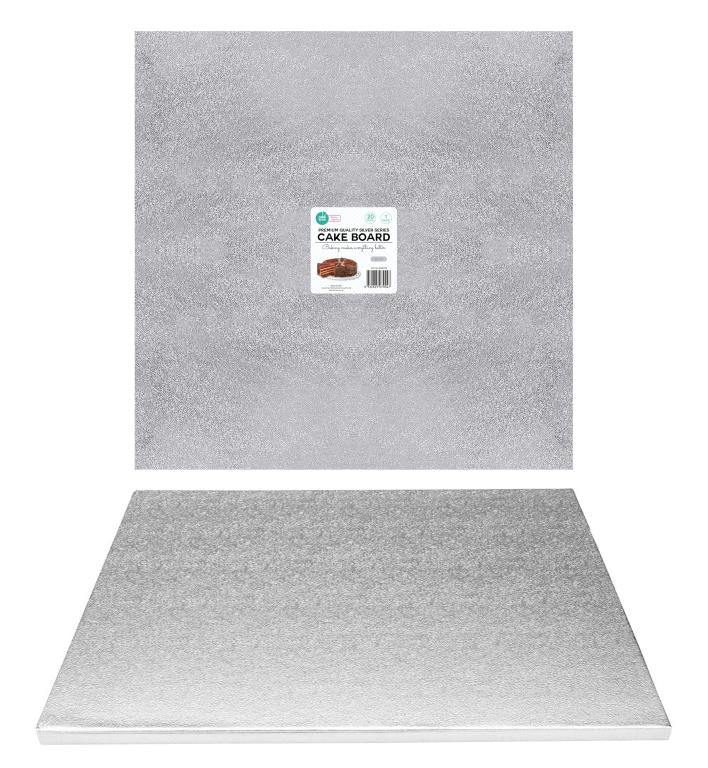 Premium Heavy Duty Professional Cake Boards (Square) 20"-Silver Series