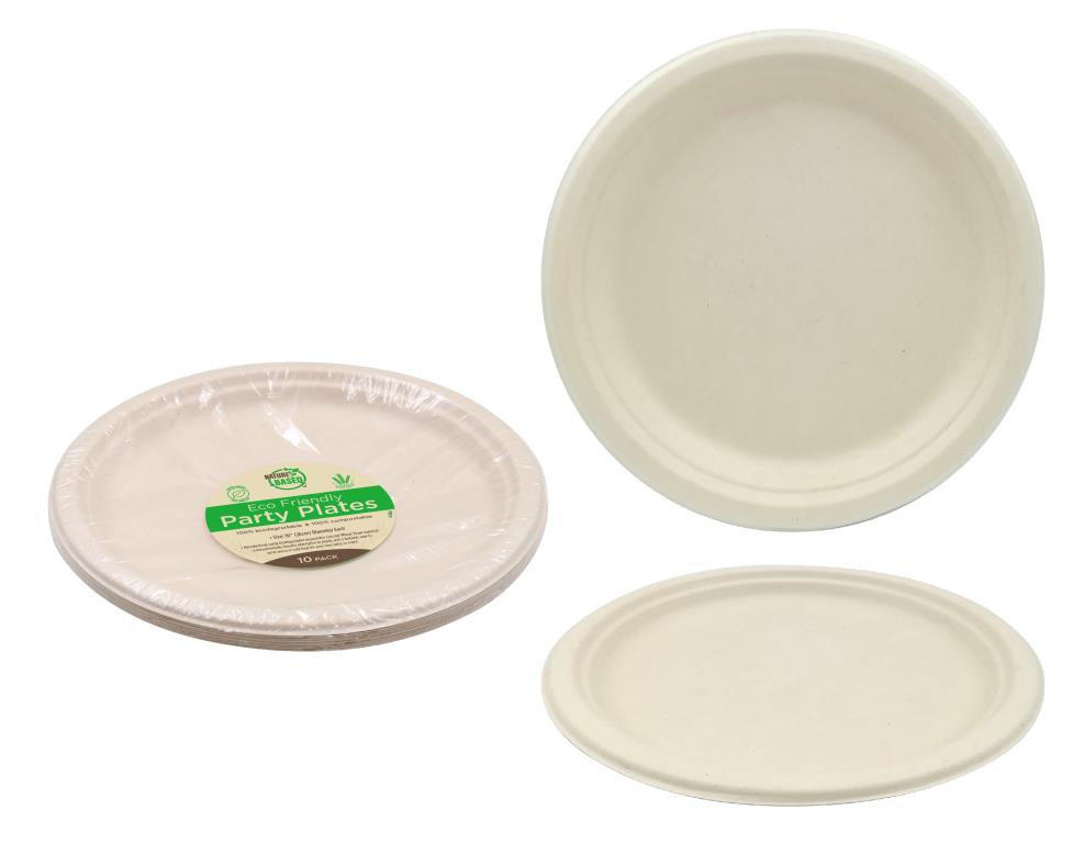 ECO Biodegradable Catering Plates - Round 10"-10PK