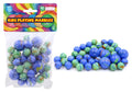 Kids Playing Marbles-Assorted Pack-Exotic Blue & Green Tiger Series