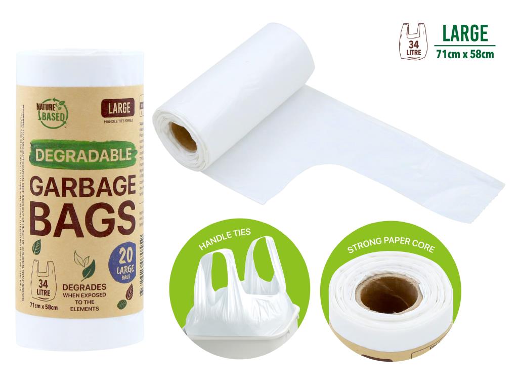 20PK Degradable Series Bin Liners-34LTR (LARGE)
