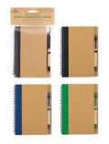 ECO Series Spiral Paper Note Book W/Pen