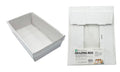 Grazing Box with Clear Plastic Lid - White Series - 27.3CM x 17.4CM x 8CM