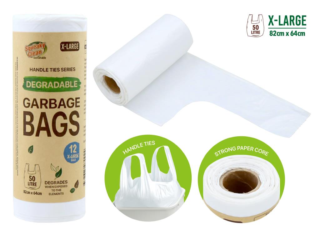 12PK Degradable Series Bin Liners- 50LTR (X-LARGE)
