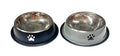 Stainless Steel Bowl Paw Print Series - Large