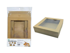 Grazing Box with Window Lid - 22.5CM x 22.5CM x 6CM Brown Series