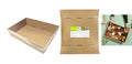 Grazing Box with Clear Plastic Lid - Brown Series 58CM x 28CM x 8CM