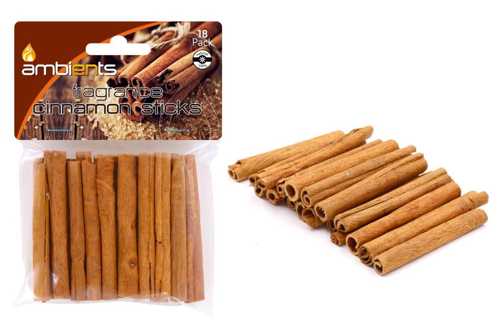 18PK Cinnamon Fragrance Sticks - 7CM x 1CM