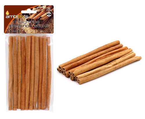 10PK Cinnamon Fragrance Sticks - 15CM x 1CM