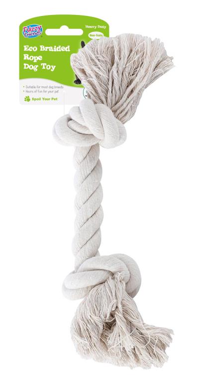 ECO 100% Cotton Braided Rope Dog Toy - 30CM x 2.5CM (D)