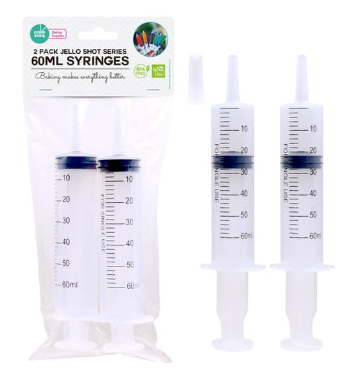 2PK 60ML Jello Shot Series Syringes