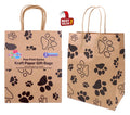 Craft Gift Bags - Paw Print Series - 25.5CM x 20CM x 12CM - 3PK