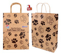Craft Gift Bags - Paw Print Series - 35CM X 25CM  X 10CM- 3PK