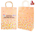 Craft Gift Bags - Colourful Pastel Polka Dot Series - 35CM x 25CM x 10CM - 3PK (D)