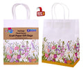 Craft Gift Bags - Heritage Floral Series - 25.5CM x 20CM x 12CM - 3PK