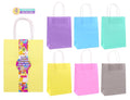 Craft Gift Bags - Pastel Coloured Series - 20CM x 15CM x 9CM - 4PK