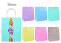Craft Gift Bags - Pastel Coloured Series - 25.5CM x 20CM x 12CM - 3PK