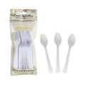 15PK Premium Re-Usable Plastic Party Spoons