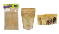 7PK Resealable Kraft Paper Bags with Full Window - 12CM x 20CM