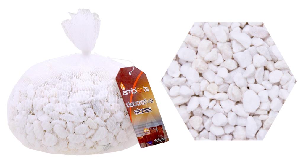 Decorative Pepples - Super White Series-1KG