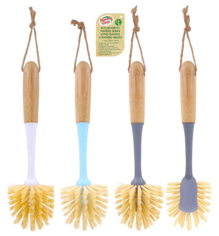 ECO Bamboo Long Handle Cleaning Brush (D)