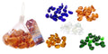 Nut Shaped Series Glass Stones(Assorted Colours)-350G