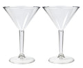 Acrylic Plastic Plain Series 230ML Martini Glass