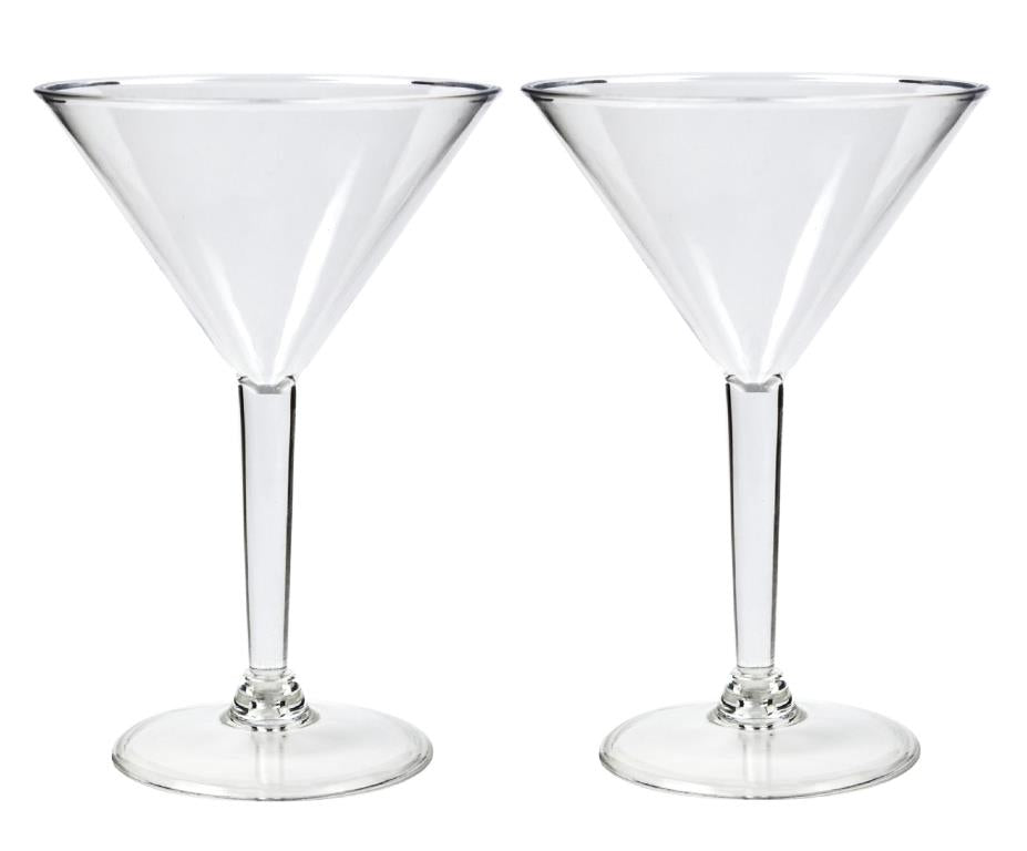 Acrylic Plastic Plain Series 230ML Martini Glass