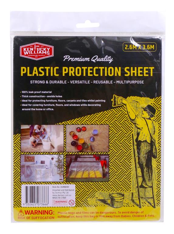 Plastic Protection Sheet - 2.6MTR x 3.6MTR (D)