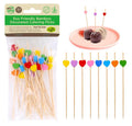 30PK Bamboo Decorated Heart Top Series Picks