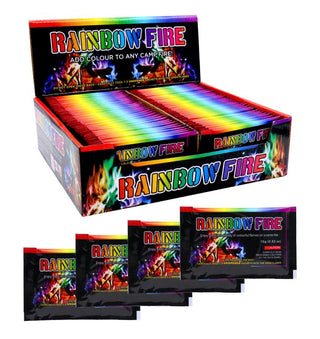 Mystical Fire Dust Sachets 15g - Display Box 75 Packs | Wholesale Camping Fire Colour